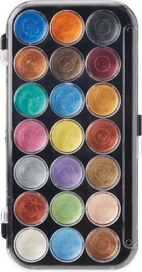 Npwc21 Yasutomo 798804247409 Paints Pearlescent Watercolor 1 Count Pack Of Multicolor