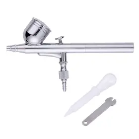 31brs016-tg470-11 Yescom 0.3mm Dual Action Airbrush Kit Gravity Feed Spray Gun Tattoo Nail Art Makeup