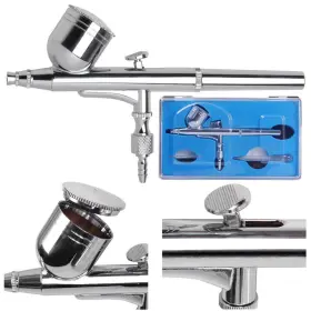 Yescom 657258011588 0.3 Mm Mini Airbrush Kit Air Compressor Dual Action Gravity Feed Tattoo Nail Art #3