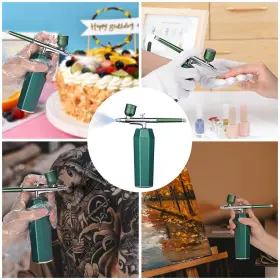 31air029-portable-04 Yescom 767571323913 Cordless Airbrush Spray Gun Kit With Compressor Rechargeable Handheld Art Makeup #3