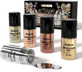 Y-pqq-150 Yijiare Chrome Airbrush Paint - 5 Colors Ready-to-use Alcohol-based Metallic P