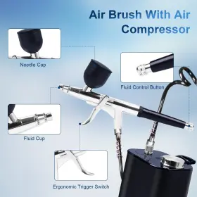 Ytmtt 788567804339 Airbrush Kit With Compressor 50psi Rechargeable High Pressure Single Action #3