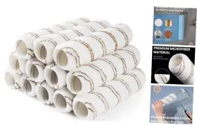 Mt12 Yuchuanggongjuyouxiangongsi Paint Roller 12 Pack 9 Inch Microfiber Covers 10