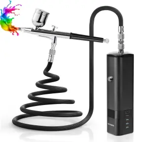Youfu00001 Yygywen Airbrush Kit With Compressor 32psi Handheld Mini Air Brush Gun Set Portable