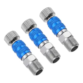 Zaplyte 609044638639 3 Pack 1/8 Air Brush Connector Adapters Quick Connect