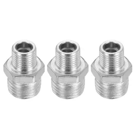 Zaplyte 632702928018 3pack 1/8 To 1/4 Air Brush Hose Adapter Inch Bsp Male