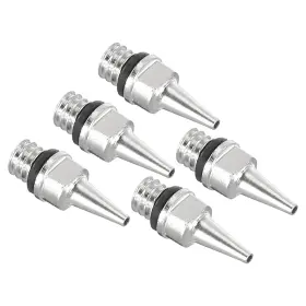 Zaplyte 766549006872 5pcs 0.3mm Air Brush Nozzle Only Brass Replacement Parts Accessories