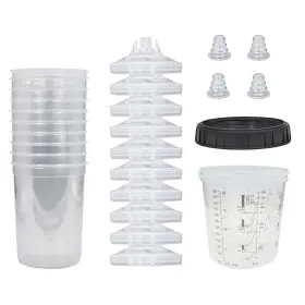 Cup-10 Zeinlenx Disposable Paint Gun Cup Hvlp Sprayer Mixing Cups 20 Ounce 600ml