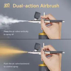 Zenilove 762715091345 Cordless Airbrush Kit With Compressor 5200mah Large Battery Capacity Portable #3
