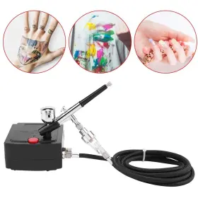 Zerodis 736077310239 Airbrush Kit Compressor Air Brush Mini Art Painting Gun Sprayer Beauty Ar #3