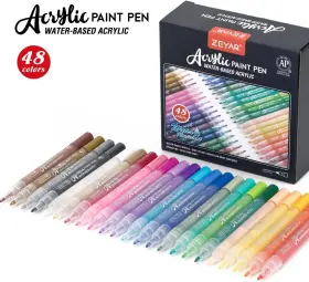 Zp1225-48 Zeyar Acrylic Paint Pens Expert Of Rock 1 Count Pack 48 Full Colors #2