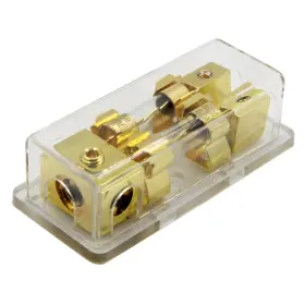 Htxc1out2fs-80atube Zookoto 2 Way Power Distribution Block 4/8 Awg Gauge Agu Fuse Holder Distrib