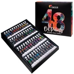 Zenacolor Oil Paint Set X 12ML (0.4OZ) 0.41 Fl (pack Of 48), Multicolor. Fixed Price $27.65.