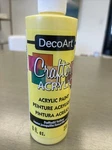 Decoart Crafter's Acrylic All-purpose Paint 8OZ-DAFFODIL/YELLOW. Fixed Price $7.00.