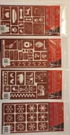 Lot Of 4 Armour Reusable Over Glass Etching Stencils Farm Bees Pets Snow. Fixed Price $24.95.