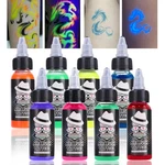 Ophir Neon Airbrush Tattoo Ink, 8 Colors, Rave Body Paint, Uv Glow, 1.06OZ. Fixed Price $80.30.