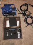 Badger Air-brush 150-2 Fine Head Brush, Set With Compressor & Extras. Fixed Price $300.00.