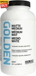 Matte By Golden, 32 Fl. Oz. Jar, Professional Acrylic Medium, Semi-transp. Fixed Price $56.44.