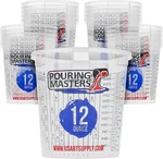 Pouring Masters 12 Ounce (350ML) Graduated Plastic Mixing Cups (box Of 20) - Pai. Fixed Price $23.45.