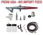 Paasche Airbrush H-set Single Action Siphon Feed , Red. Fixed Price $56.80.