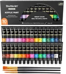 Shuttle Acrylic Paint Set, 30 X12ML Tubes Artist Quality Non Toxic Rich Pigm. Fixed Price $15.95.