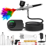 Airbrush Kit With Compressor, 22/30/50 Psi High Pressure Non-cl.... Fixed Price $59.19.