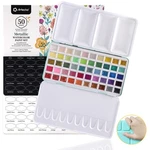 Watercolor Paints Metallic Glitter 50 Count Set Artecho Colors Adult Bottom. Fixed Price $35.99.