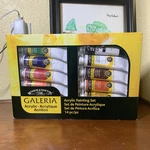 Winsor & Newton Galeria Acrylic Paint Set Box 9 Pack Rare Great Condition. Fixed Price $29.98.