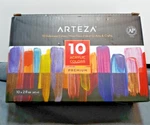 Arteza Iridescent Acrylic Paint Set Of 10 Galaxy Tones 2 OZ/60ML Bottles .... Fixed Price $36.99.