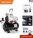 AS186 Timbertech Airbrush Compressor With Moisture Trap - 47DB Quiet Design. Fixed Price $151.99.