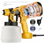 Paint Sprayer, Handheld Electric Gun, High Power Hvlp With 3 .... Fixed Price $70.46.