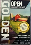 Golden Artist Colors Open Slow-drying Acrylics 8-COLOR Landscape Set New. Fixed Price $25.00.