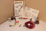 Vintage Paasche Vl Dual Action Airbrush Set + Supply. Fixed Price $49.99.