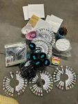 Huge Acrylic Paint Art Craft Bundle Canvas Brushes Palettes Stencil Supplies Lot. Fixed Price $60.00.
