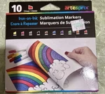 Sublimation Markers 10 Pk. Nib Artesprix Iron Ink Chisel. Fixed Price $30.00.