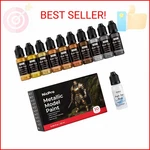 Nicpro 10 Colors Metallic Paint Set, 20ML Ready To Use Modeling Acrylic. Fixed Price $29.87.
