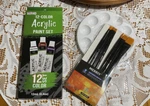 U.s. Art Supply Professional Colors Acrylic Paint 12ML Tubes Set. Fixed Price $14.99.