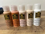 Folkart Terra Cotta Acrylic Paint Set Of 5, Essentials 2 Fl Oz Assorted Matte Fi. Fixed Price $24.00.