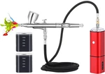 Casubaris Airbrush With Compressor Portable Cordless Kit,rechargeab. Fixed Price $103.79.