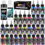 Homy Arty Iridescent Airbrush Paint - 30 Colors With 4.05 Fl Oz Thinner And 4.... Fixed Price $48.05.