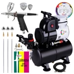 Ophir 3 Tips Airbrush Compressor Kit With Tank For Furniture Painting 2 Mode. Fixed Price $124.96.