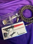 H-1 Paasche Single Action Airbrush With Bottle, Case, Tips, Cup, & Hose. Fixed Price $55.99.