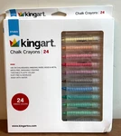 New Set Of Kingart 572-24 Chalk Crayons Studio Quality Multi-surface Washable. Fixed Price $19.95.