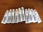 10 Tubes Golden Heavy Body Acrylic Paint 2OZ. Assorted Colors High Series. Fixed Price $36.00.