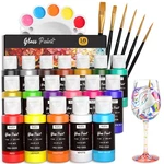 Nicpro Colors Stained Glass Paint Set, 1OZ Fl (pack Of 18),. Fixed Price $28.46.