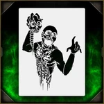 Torso 1 - Airbrush Stencil Template Airsick Zombies. Fixed Price $14.99.