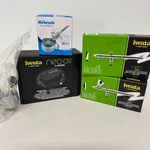 Lot Of Iwata Airbrush N4500 Bcn N2000 Neo IS3OUP Compressor Cleaning Pot. Fixed Price $199.95.