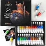 Castle Supplies 24 X 12ML Acrylic Paint Set Value Beginner For Starter. Fixed Price $24.29.