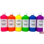 Milo Fluorescent Neon Washable Tempera Paint 16 Oz (pack 8), Varios. Fixed Price $87.76.