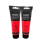 Liquitex Basics Acrylic Paint Fluorescent Red 4OZ Lot Of 2 New. Fixed Price $19.99.